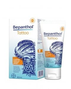 Bepanthol Tattoo Αντηλιακή Κρέμα Προσώπου & Σώματος για Τατουάζ SPF50+ 50ml