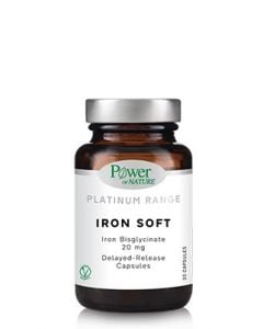 Power Of Nature Iron Soft 20mg Συμπλήρωμα Διατροφής με Σίδηρο & Βιταμίνες 30κάψουλες