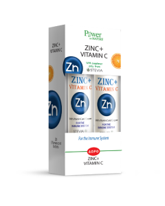 Power Health Zinc + Vitamin C Food Supplement with Zinc Citrate, Vitamin C and Copper 2x20Effervescent Tabs