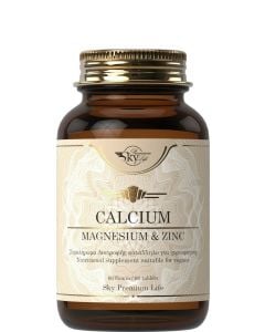 Sky Premium Life Calcium, Magnesium & Zinc Συμπλήρωμα Διατροφής με Ασβέστιο, Μαγνήσιο & Ψευδάργυρο 60ταμπλέτες