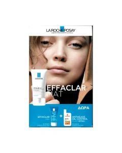 La Roche Posay Promo Effaclar Mat Καθημερινή Φροντίδα Κατά της Γυαλάδας 40ml & Δώρο Effaclar Gel Καθαρισμού 50ml & Δώρο Anthelios Αντηλιακό Spf50 3ml