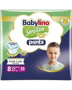 Babylino Sensitive Cotton Soft Pants No.8, 20+kg 26 Items