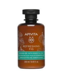 Apivita Refreshing Fig Shower Gel with Essential Oils 250ml Αναζωογονητικό Αφρόλουτρο Σύκου με Αιθέρια Έλαια
