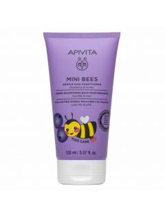 Apivita Mini Bees Gentle Μαλακτική Παιδική Κρέμα Μαλλιών με Μύρτιλο & Μέλι 150ml