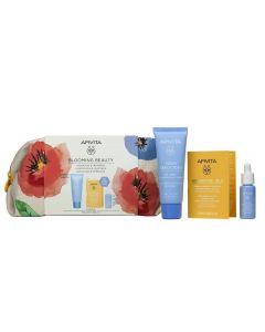 Apivita Promo Blooming Beauty Aqua Beelicious Κρέμα Ενυδάτωσης Πλούσιας Υφής 40ml & Δώρο Aqua Beelicious Booster Αναζωογόνησης 10ml & Beessential Oils Έλαιο Προσώπου Ημέρας 1.6ml & 1 Νεσεσέρ