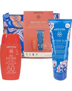 Apivita Promo Bee Sun Safe Dry Touch Λεπτόρρευστη Κρέμα Προσώπου SPF50 50ml & Δροσιστικό Και Καταπραϋντικό After Sun 100ml