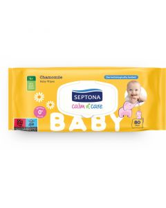 Septona Calm N' Care Chamomile Baby Wipes 80pcs
