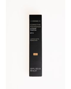 Korres Corrective Foundation Activated Charcoal ACF3 Spf15 30ml Διορθωτικό make-up με Ενεργό Άνθρακα