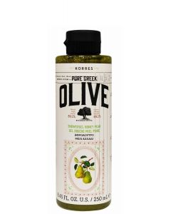Korres Pure Greek Olive Αφρόλουτρο με Τονωτικό Εκχύλισμα Φύλλων Ελιάς & Άρωμα Μέλι Αχλάδι 250ml