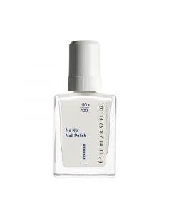 Korres No No Nail Polish 01 Pure White 11ml Βερνίκι Νυχιών με Υφή Τζελ