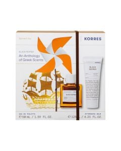 Korres Promo Black Pepper An Anthology of Greek Scents με Eau de Toilette 50ml & Aftershave Γαλάκτωμα 125ml