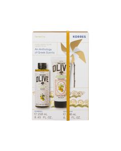 Korres Promo Pure Greek Olive Honey Pear An Anthology of Greek Scents με Αφρόλουτρο 250ml & Ενυδατική Κρέμα Σώματος 200ml