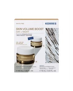 Korres Promo White Pine Skin Volume Boost Day + Night με Κρέμα Ημέρας Ultra-Replenishing Deep Wrinkle για Ξηρές-Πολύ Ξηρές & Ώριμες Επιδερμίδες 40ml & Δώρο Κρέμα Νύχτας Restorative Overnight Facial 15ml