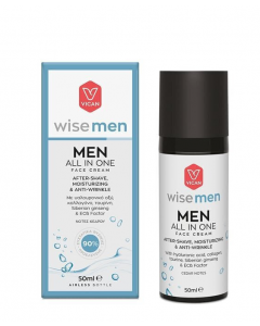 Vican Wise Men All In One After Shave Ανδρική Κρέμα Προσώπου για Ενυδάτωση, Αντιγήρανση & Ανάπλαση 50ml