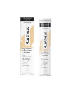 Vican Aletheia High Sodium Electrolytes + Vitamins with Lemon - Orange Flavour 18 Effervescent Tablets