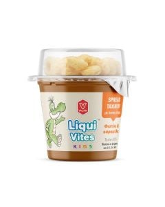 Vican Liqui Vites Tahini Spread with Rice Grains Peanat Caramel 44gr Άλειμμα Ταχινιού Με Υπέροχη Γεύση Φυστίκι & Καραμέλα