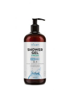Vican Shower Gel Fresh Ανδρικό Αφρόλουτρο με Άρωμα Σανταλόξυλου & Musk 500ml