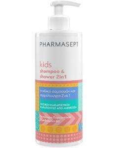 Pharmasept Kids Shampoo & Shower 2in1 Gentle Apple-Scented Wash for Hair, Body & Face 500ml