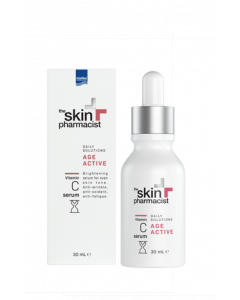 Intermed The Skin Pharmacist Αge Active Vitamin C Serum 30ml Ορός Λάμψης για Ομοιόμορφο Τόνο