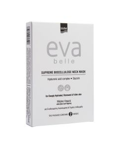 Intermed Eva Belle Supreme Biocellulose Neck Mask Μάσκα Λαιμού Από Βιο-Κυτταρίνη  2pcs