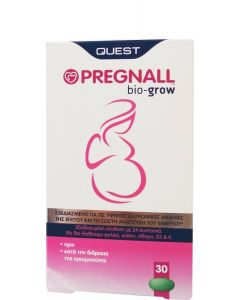 Quest Naturapharma Pregnal Bio Grow 30κάψουλες Πολυβιταμίνη Πριν & Κατά Την Εγκυμοσύνη