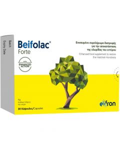 Eifron Beifolac Forte 30 Capsules Advanced Probiotic Supplement for Gut Flora Restoration