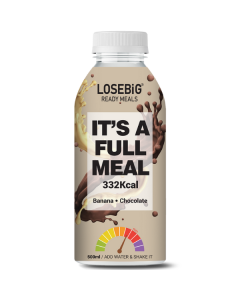 Amhes Pharma LOSEBiG It'a A Full Meal 332Kcal Banana Chocolate Flavoured 500ml