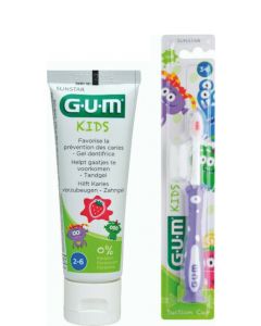 Gum Promo Kids 3+ Οδοντόβουρτσα Μωβ 1τμχ & Δώρο Gum Kids 2+ Οδοντόπαστα 50ml