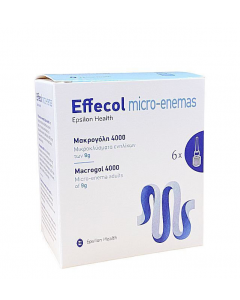 Epsilon Health Effecol Micro-Enemas Macrogol 4000 Μικροκλύσματα Ενηλίκων 6x9gr