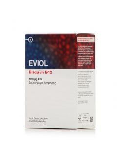Eviol B12 Συμπλήρωμα Διατροφής Βιταμίνης Β12 1000mg 30κάψουλες 