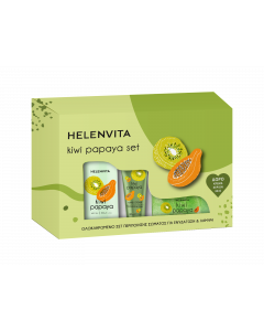 Helenvita Promo Kiwi Papaya Set Γαλάκτωμα Σώματος 300ml & Scrub Σώματος 250ml & Δώρο Κρέμα Χεριών 30ml