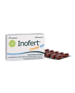 Inofert Combi HP 20 Caps - Συμπλήρωμα Διατροφής Με Μυοϊνοσιτόλη D-Chiro-Ινοσιτόλη, Α-Λακταλβουμίνη & Φυλλικό Οξύ
