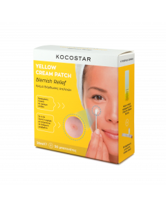 Kocostar Yellow Cream Patch Blemish Relief 20ml+50 Cotton Swabs