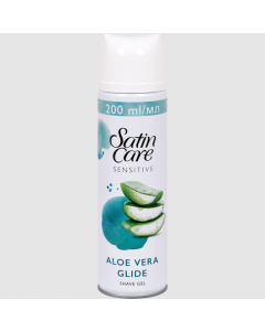 Gillette Satin Shave Gel Sensitive Skin 200ml Γυναικείο Ζελ Ξυρίσματος για Ευαίσθητο Δέρμα