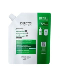 Vichy Dercos Anti-Dandruff DS Shampoo Refill for Normal to Oily Hair 390ml