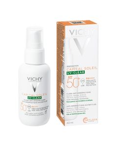Vichy Capital Soleil UV Clear SPF50+ Αντηλιακό Κατά Των Ατελειών Με Λεπτόρρευστη Υφή 40ml