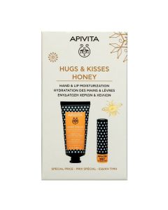 Apivita Promo Hugs & Kisses Honey Set with Hand Cream 50ml & Honey Lip Care 4.4g