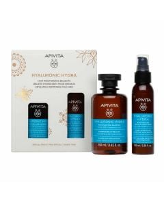 Apivita Promo Hyaluronic Hydra Hair Care Set with Hydrating Shampoo 250ml & Leave-In Hydrating Hair Cream 100ml