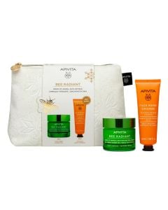 Apivita Promo Bee Radiant Light Texture Face Cream for Signs of Aging & Fatigue 50ml & Radiance Face Mask 50ml