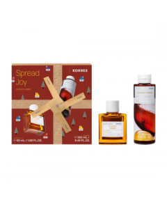 Korres Spread Joy Fragrance Set Oceanic Amber: Ανδρικό Άρωμα 50ml & Αφρόλουτρο 250ml