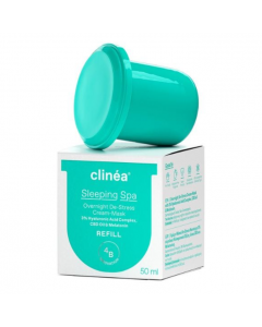 Clinea Sleeping Spa Cream-Mask Refill Ανταλλακτική Συσκευασία Κρέμας-Μάσκας De-Stress Νυκτός 50ml