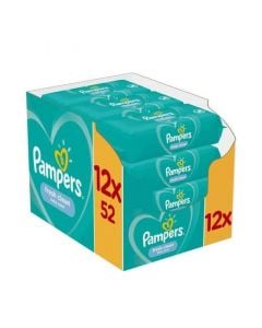 Pampers Baby Wipes Fresh Clean 12 x 52