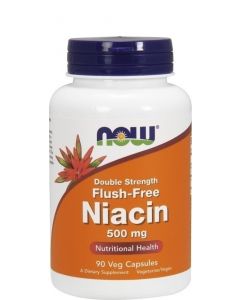 Now Foods Flush Free Niacin 500mg 90φυτ.κάψουλες Νιασίνη