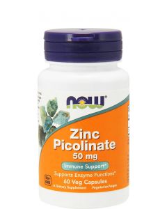 Now foods Zinc Picolinate 50mg 60κάψουλες Ψευδάργυρος