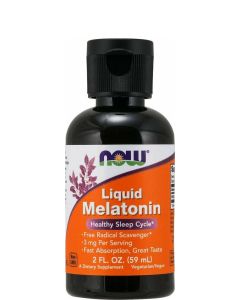 Now Foods Liquid Melatonin 59ml Συμπλήρωμα Διατροφής Μελατονίνης για την Αϋπνία & Διαταραχές Ύπνου