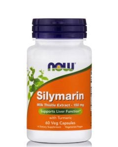 Now Foods Silymarin Milk Thistle Extract 150mg 60φυτ.κάψουλες Συμπλήρωμα Διατροφής Αποτοξίνωση, Προστασία & Αναζωογόνηση Ήπατος