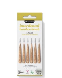 Humble Bamboo Interdental Brush Μεσοδόντια Βουρτσάκια Μέγεθος 4 0.7mm Κίτρινο 6τεμάχια