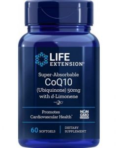 Life Extension Super-Absorbable CoQ10 with d-Limonene 50mg 60 Softgels Προστασία Καρδιαγγειακού