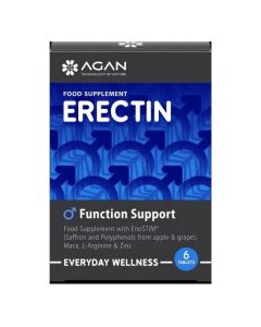 Agan Erectin Function Support Συμπλήρωμα Διατροφής για Δύναμη, Τόνωση & Απόδοση 6 tabs