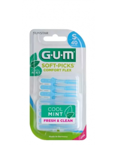 Gum Soft Picks 669 Comfort Flex Cool Mint Μεσοδόντια Βουρτσάκια Small 40τεμάχια
